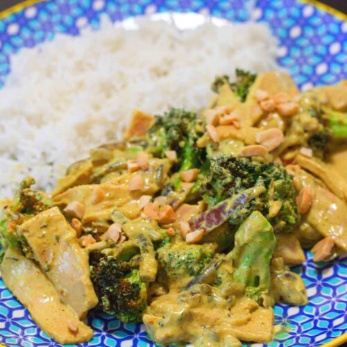 Curry de brocoli au lait de coco